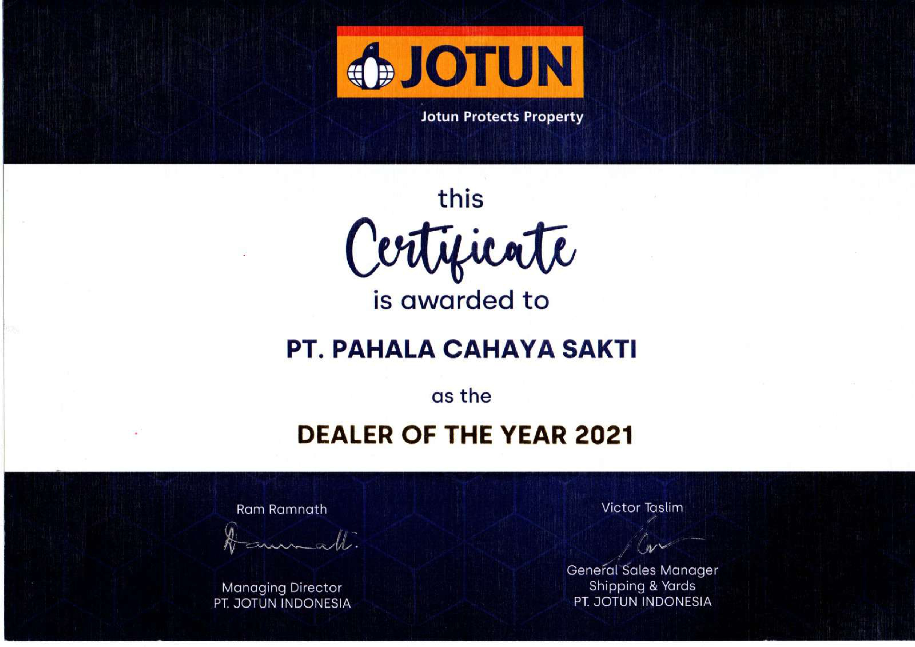 Dealer Of The Year 2021